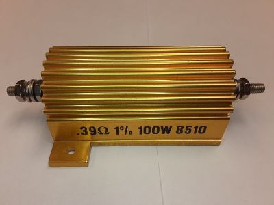 .39 Ohm 100 Watt 1% ALUMINUM CLAD POWER RESISTOR 3.5 inch X 1.75 inch X 1.75 inch PACIFIC 110CH 8510
