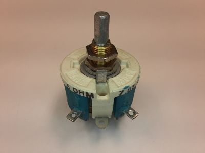 .5 OHM 25 WATT 7.07A 300V MEMCOR RHEOSTAT 7445 A25 1/4 inch X 1/2 inch SHAFT