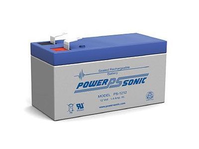Sealed Lead Acid Battery 12V 1.4A.H. F1 Terminals 3.78 L x 1.69 W x 2.04 H PS1212