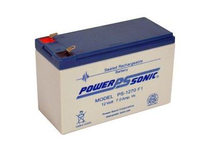 Sealed Lead Acid Battery 12V 7A.H. F1 Terminals 5.95 L X 2.56 W X 3.7 H PS1270