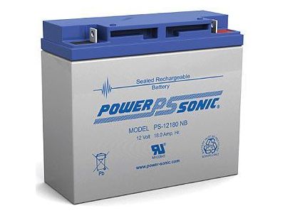Sealed Lead Acid Battery 12V 18A.H. NB Terminals 7.13 L X 3 W X 6.59 H PS12180