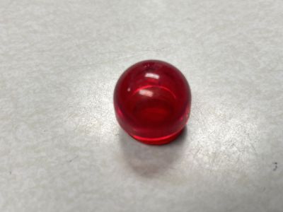 Sylvania, Dialight, Red, Dome Top Transparent, Threaded Panel Lens, 95-0931