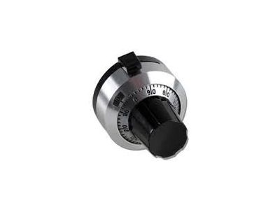 15 TURN COUNTING DIAL for 1/4 inch shaft, SURPLUS STOCK. Requires spline driver for installation. BP2606