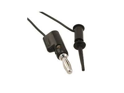 SMD GRABBER TO BANANA PLUG BLACK 36 INCHES POMONA
