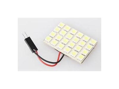 WHITE LED Panel, Working Voltage 12VDC, 150mA, 24 leds/ 30mm x 44mm x 1/8 Inch Thick, Non-Waterproof