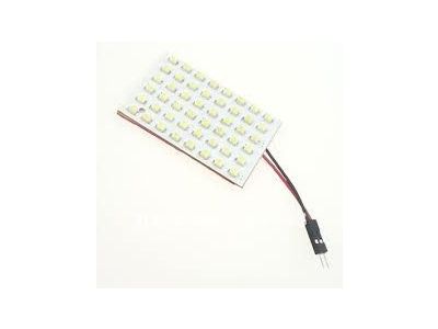 WHITE LED Panel, Working Voltage 12VDC, 280mA, 48 leds/ 40mm x 60mm x 5mm Thick, Non-Waterproof