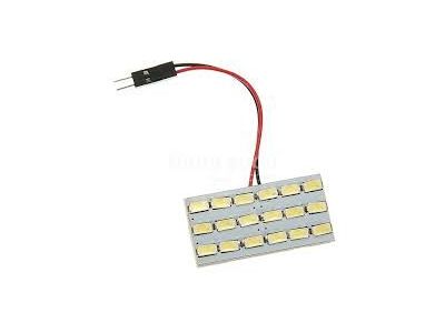 WHITE LED Panel, Working Voltage 12VDC, 150mA, 18 leds/ 22mm x 42mm x 3mm Thick, Non-Waterproof