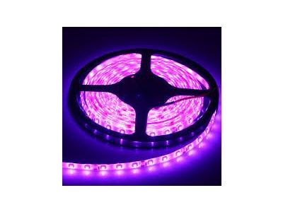 PINK LED Strip, Working Voltage 12VDC, 1A, 300 leds/ 16.4 ft long 5M x 8mm Wide, Waterproof, Flexible, Adhesive backed