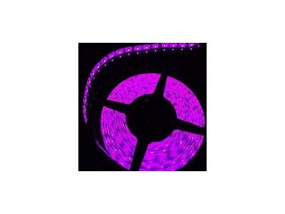 PURPLE LED Strip, Working Voltage 12VDC, 1A, 300 leds/ 16.4 ft long 5M x 8mm Wide, Waterproof, Flexible, Adhesive backed