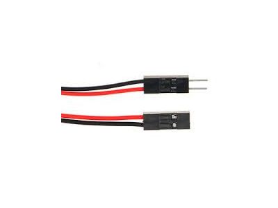 2 PIN Male to Female Dupont / Arduino Jumper Connector 24-26ga WIRE Pigtail, Prototype Breadboard, 10 Inches long