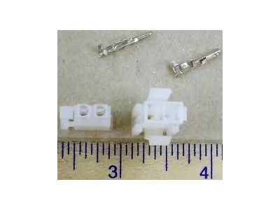 MOLEX MINI FIT JR 2 Position, 1 Complete Set with Terminals 18-24ga 39-01-2020 39-01-2021,