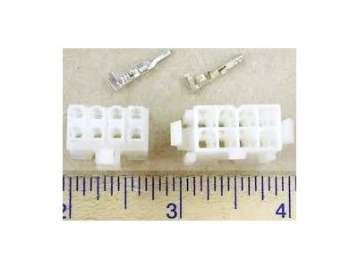 MOLEX MINI FIT JR 8 Position, 1 Complete Set with Terminals 18-24ga 39-01-2080 39-01-2081
