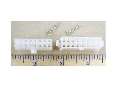 MOLEX MINI FIT JR 16 Position, 1 Complete Set with Terminals 18-24ga 39-01-2160 39-01-2161