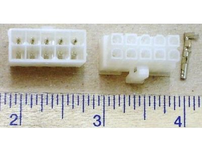 MOLEX MINI FIT JR 10 Position PCB Mount, 1 Complete Set with Terminals 18-24ga 39-01-2100 39-28-1103