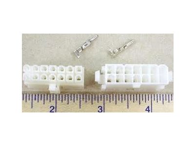 MOLEX MINI FIT JR 14 Position, 1 Complete Set with Terminals 18-24ga 39-01-2140 39-01-2141