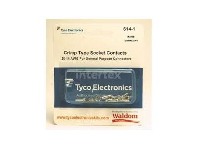 AMP CRIMP TYPE SOCKET CONTACTS 20 TO 14 AWG - AMP 60619-1 - 10PK