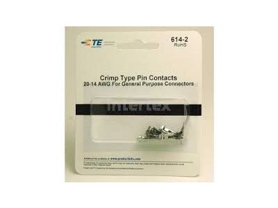 AMP CRIMP TYPE PIN CONTACTS 20 TO 14 AWG - AMP 60620-1 - 10PK
