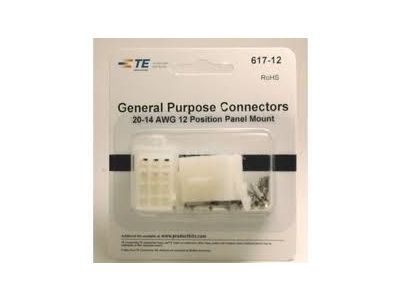 AMP CONNECTORS 12 POSITION 20 TO 14 AWG, 1 Complete set w/terminals AMP 1-480275-0 1-480278-0 60619-1 60620-1