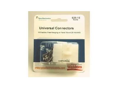 AMP CONNECTORS 15 POSITION 20 TO 14 AWG, 1 Complete set w/terminals AMP 1-480710-0 1-480711-0