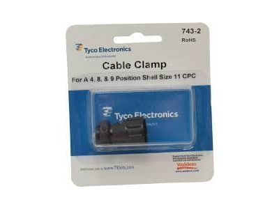 AMP CPC CABLE CLAMP 4 8 & 9 POSITION SHELL SIZE 11 CIRCULAR PLASTIC CONNECTORS 206062-6