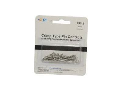 AMP CPC CRIMP TYPE MALE PIN CONTACTS 22-18 AWG 66591-1 FOR CIRCULAR PLASTIC CONNECTORS 25PK