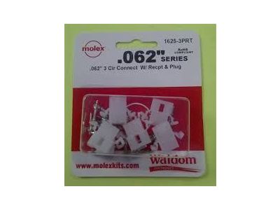 3 SETS, MOLEX .062 SERIES 3 CIRCUIT CONNECTOR RECEPTACLE & PLUG 03-06-2033 03-06-1038