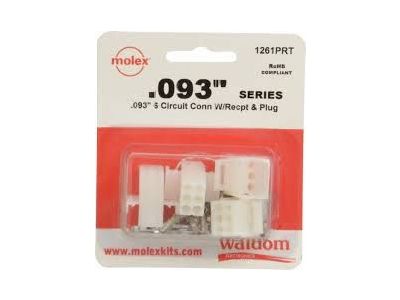 2 SETS, MOLEX .093 SERIES 6 CIRCUIT CONNECTOR RECEPTACLE & PLUG 03-09-2061 03-09-1061 02-09-1119 02-09-2118