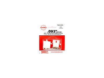 MOLEX .093 SERIES 12 CIRCUIT CONNECTOR SET RECEPTACLE & PLUG 03-09-2122 03-09-1121 76650-0056