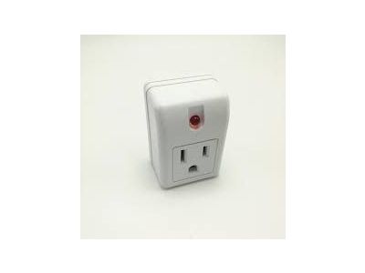 Single Outlet Surge Protector w/ LED Indicator. Voltage Spike Suppressor.
