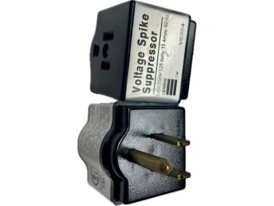 Gemini Single Outlet Surge Protector. Voltage Spike Suppressor. UL Listed, 15A 125VAC 50/60Hz, 32J, W15