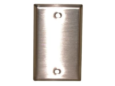 STAINLESS STEEL BLANK WALLPLATE
