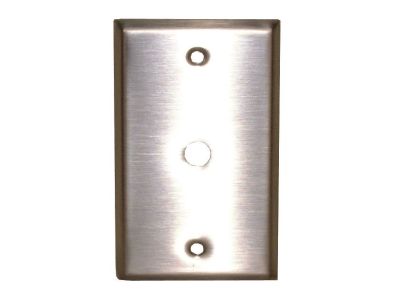 WALL PLATE STAINLESS STEEL 3/8 HOLE