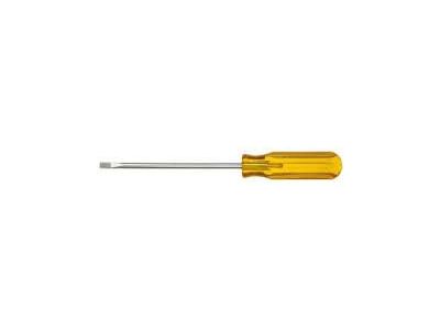 R146N Xcelite 1/4 inch x 6 inch Regular Flat Blade Screwdriver, Amber Handle