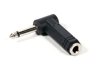 RIGHT ANGLE Audio Adaptor Mono 1/4 inch Mono Plug to Stereo Jack 529