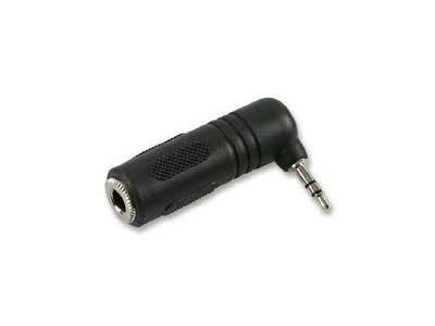 Discontinued, RIGHT ANGLE Audio Adaptor Stereo 2.5mm Plg to 1/4 inch Stereo Jack 545