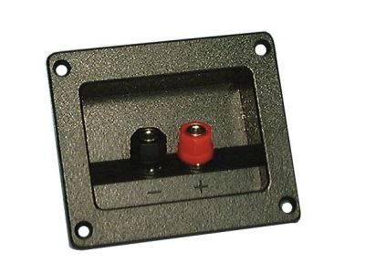 RECTANGLE SPEAKER TERMINAL PLATE RECTANGLE WITH BINDING POSTS