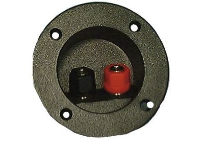ROUND SPEAKER TERMINAL PLATE WITH BINDING POSTS