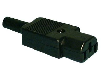 IEC FEMALE AC PLUG, C13, 60320 Replacement Socket Cord Mount CONNECTOR
