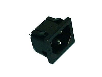 IEC MALE AC CONNECTOR SNAP-IN AC RECEPTACLE SOCKET PANEL MOUNT CONNECTOR