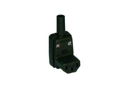 IEC RIGHT ANGLE FEMALE SOCKET CORD MOUNT CONNECTOR