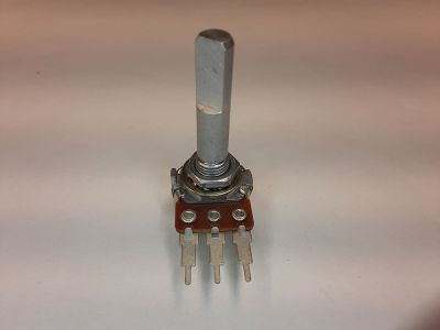 100K OHM AUDIO TAPER POTENTIOMETER 16MM 1 inch X 1/4 inch SHAFT