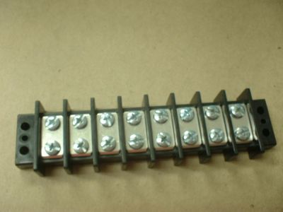 75 AMP DUAL ROW TERMINAL BLOCK 8-150 BARRIER STRIP 8 POSITION 10-32 PHILSLOT SCREWS