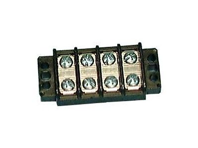 30 AMP DUAL ROW TERMINAL BLOCK 4-141 BARRIER STRIP 4 POSITION 6-32 PHILSLOT SCREWS