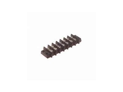 30 AMP DUAL ROW TERMINAL BLOCK 7-141 BARRIER STRIP 7 POSITION 6-32 PHILSLOT SCREWS
