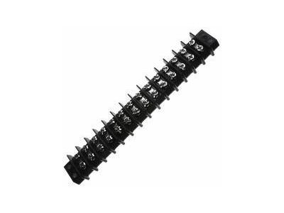 30 AMP DUAL ROW TERMINAL BLOCK 14-141 BARRIER STRIP 14 POSITION 6-32 PHILSLOT SCREWS