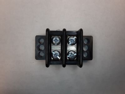 30 AMP DUAL ROW TERMINAL BLOCK 2-142 BARRIER STRIP 2 POSITION 8-32 PHILSLOT SCREWS