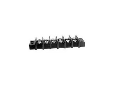 30 AMP DUAL ROW TERMINAL BLOCK 6-142 BARRIER STRIP 6 POSITION 8-32 PHILSLOT SCREWS