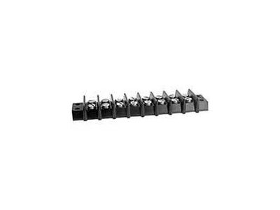 30 AMP DUAL ROW TERMINAL BLOCK 8-142 BARRIER STRIP 8 POSITION 8-32 PHILSLOT SCREWS
