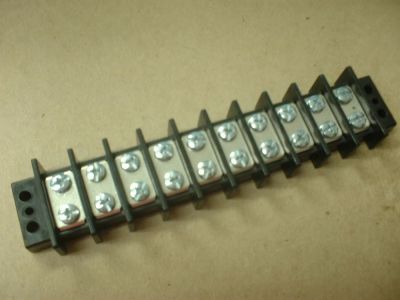75 AMP DUAL ROW TERMINAL BLOCK 9-150 BARRIER STRIP 9 POSITION 10-32 PHILSLOT SCREWS