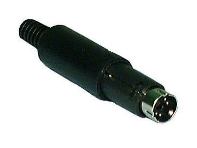 MINI DIN PLUG 6 PIN MALE INLINE